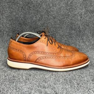 Cole Haan Morris‎ Grand OS Oxfords Men's 13 Brown Leather Wing Tip Lace Up Shoes